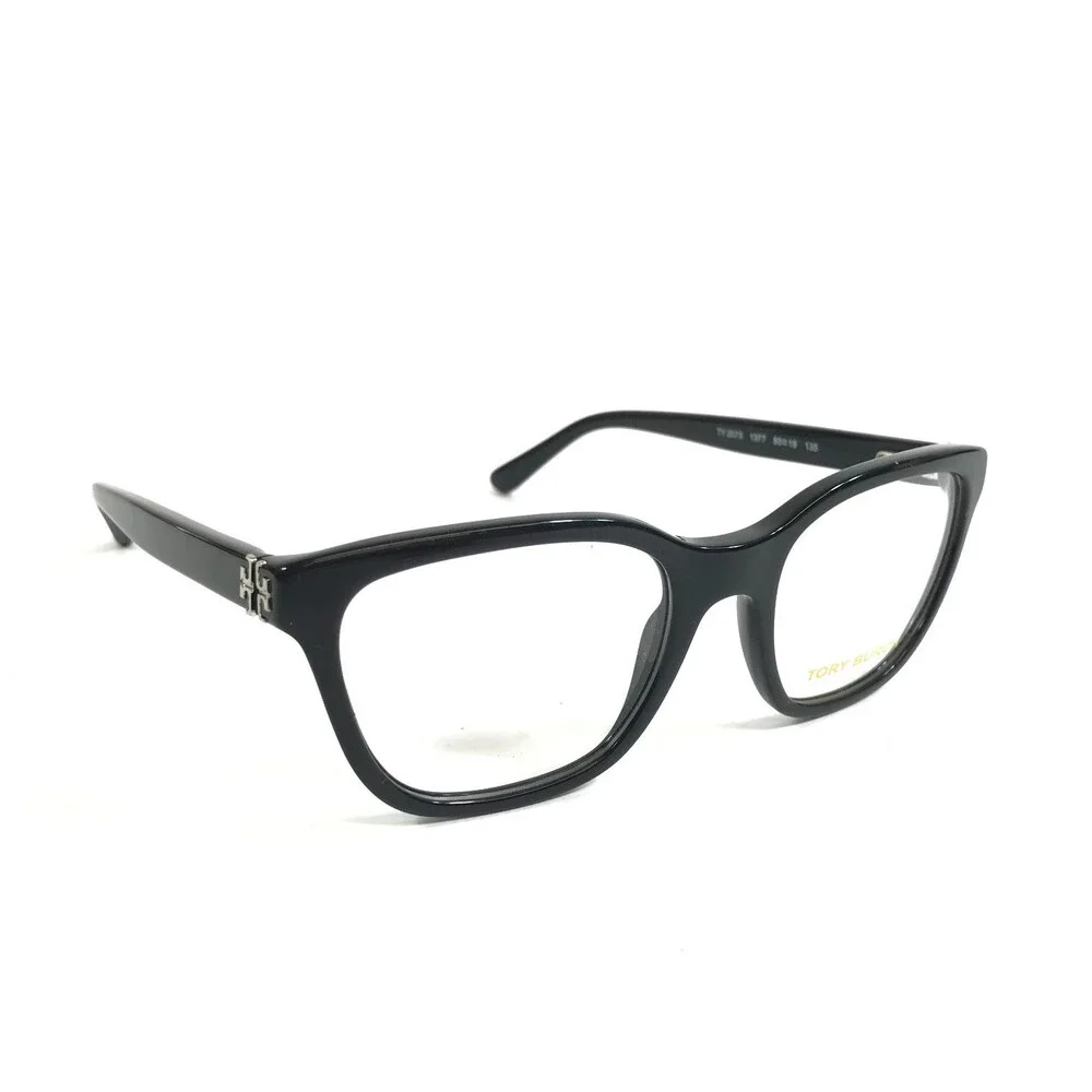 Tory Burch Eyeglasses Frames TY2073 1377 Shiny Black Cat Eye Full Rim 50-19-135